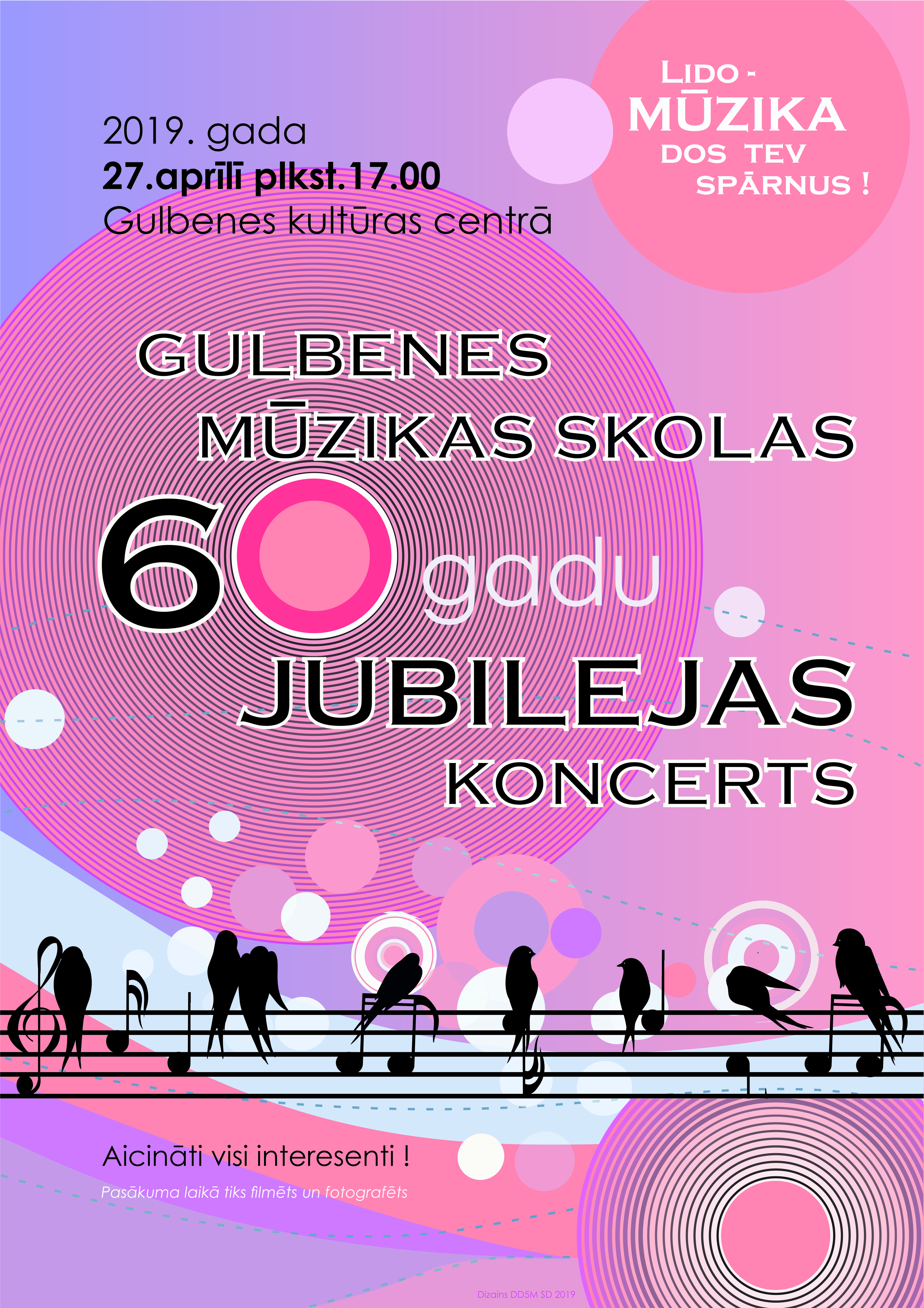 Gulbenes Mūzikas skolas 60 gadu jubileja
